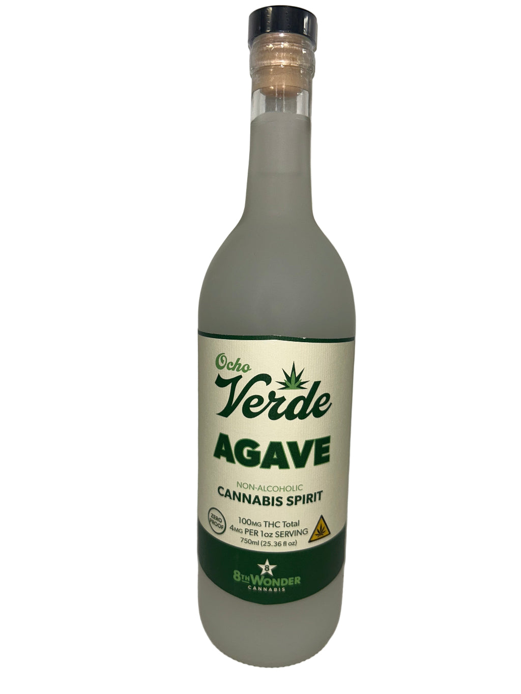 Ocho Verde Agave - Hemp Derived THC Cannabis Spirit (750mL)