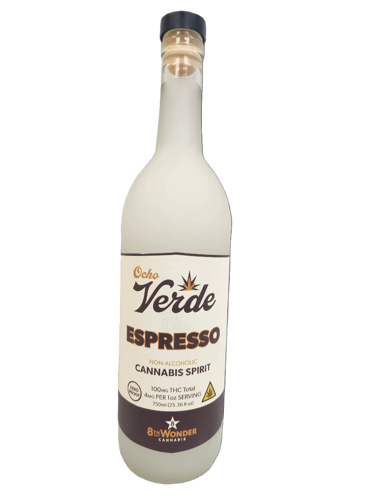 Ocho Verde Espresso – Hemp-Derived THC Cannabis Spirit (750mL)