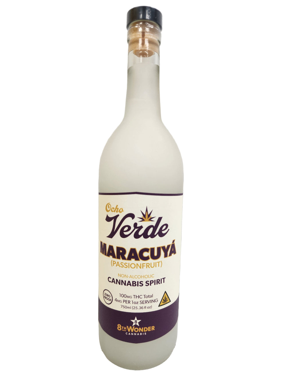 Ocho Verde Maracuya (Passionfruit) – Hemp-Derived THC Cannabis Spirit (750mL)
