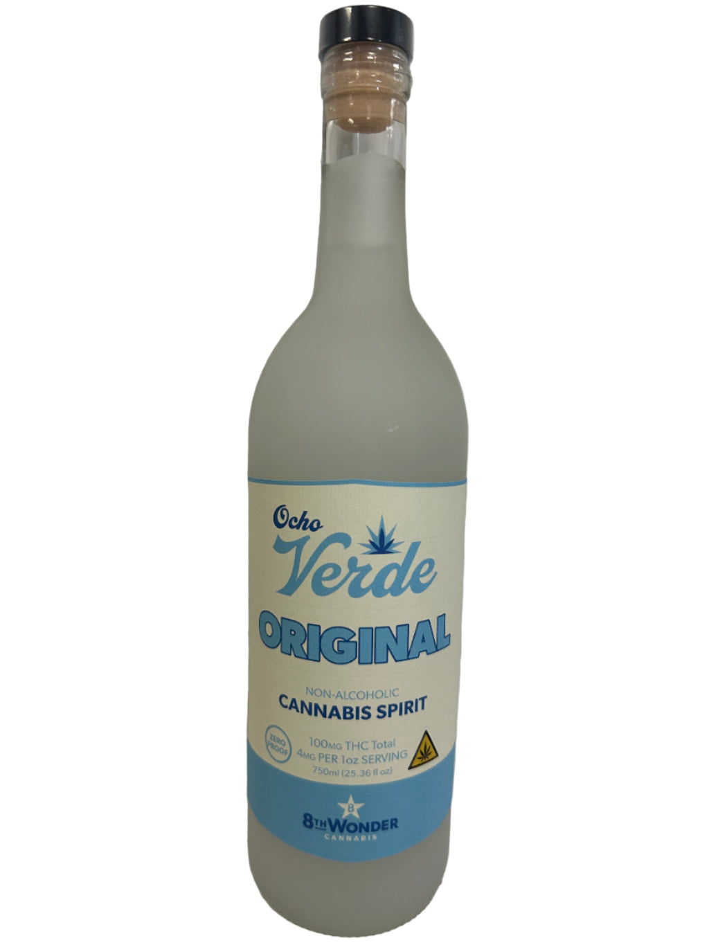 Ocho Verde Original (Vanilla) – Hemp-Derived THC Cannabis Spirit (750mL)