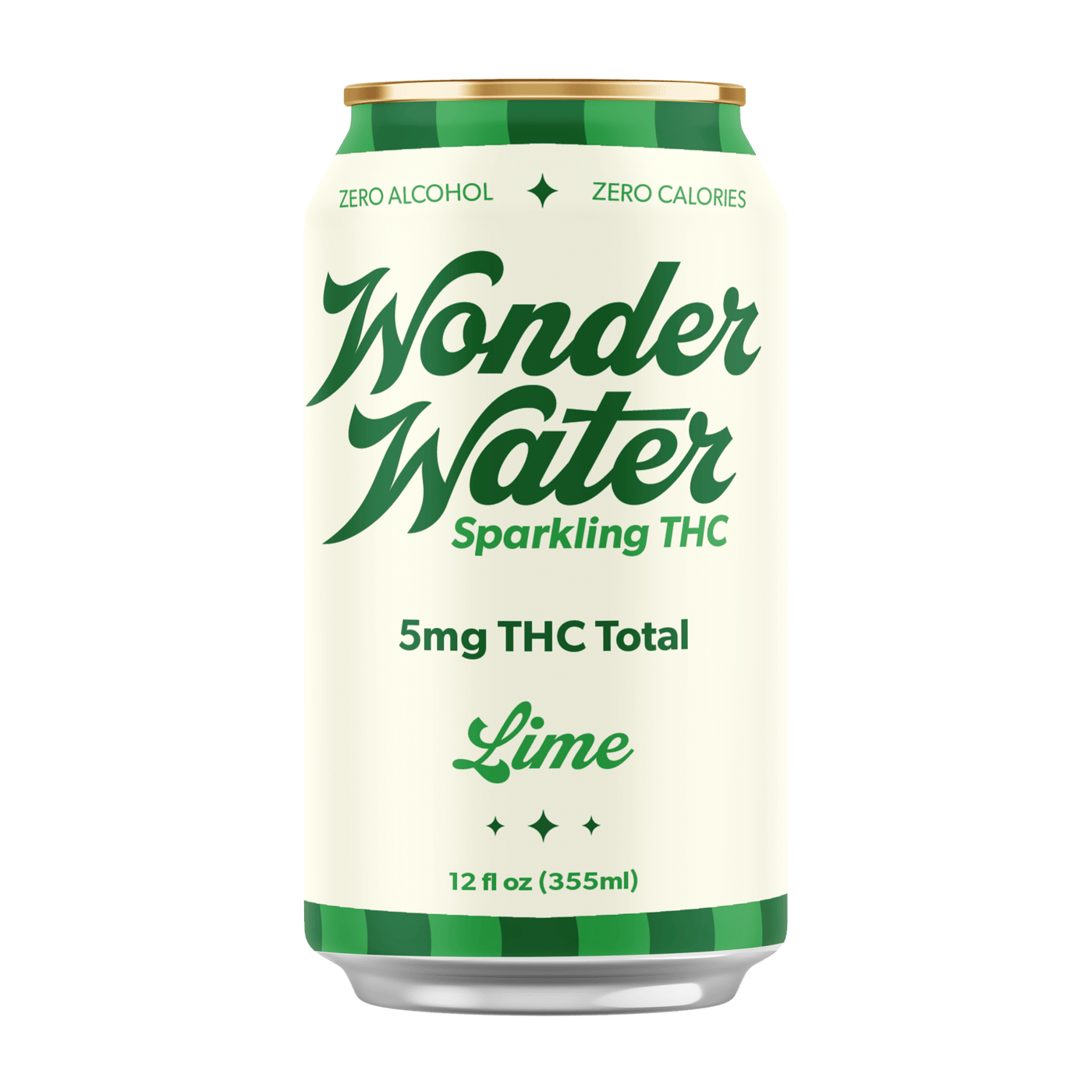 Wonder Water Lime THC Seltzer - 5mg Can (4-Pack)