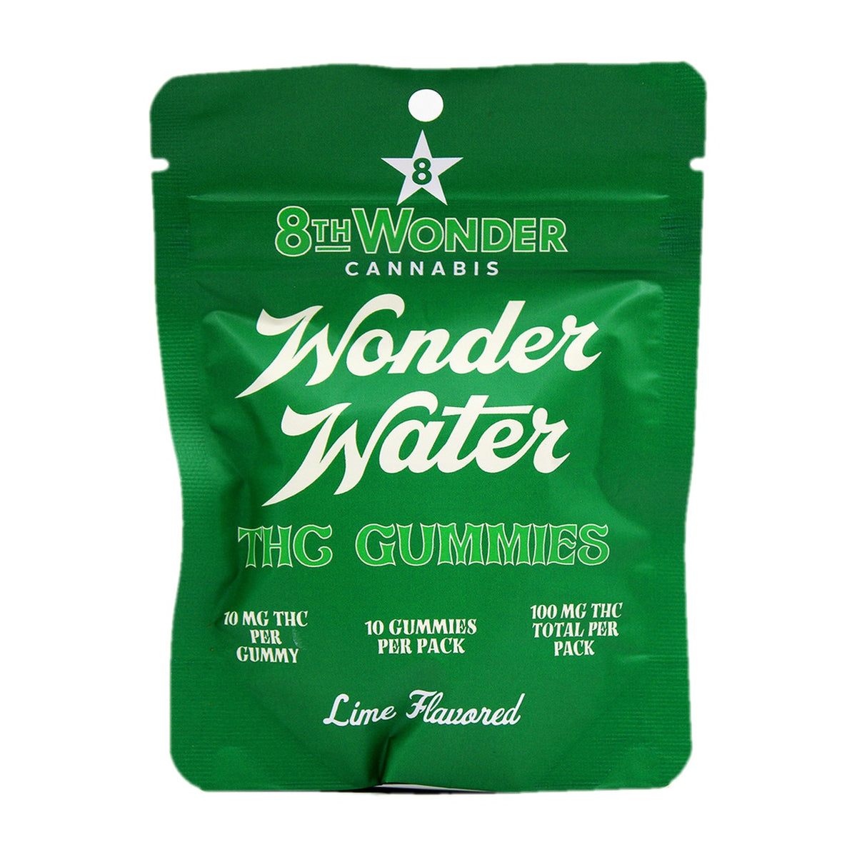 Wonder Water Lime THC Gummies - 10mg