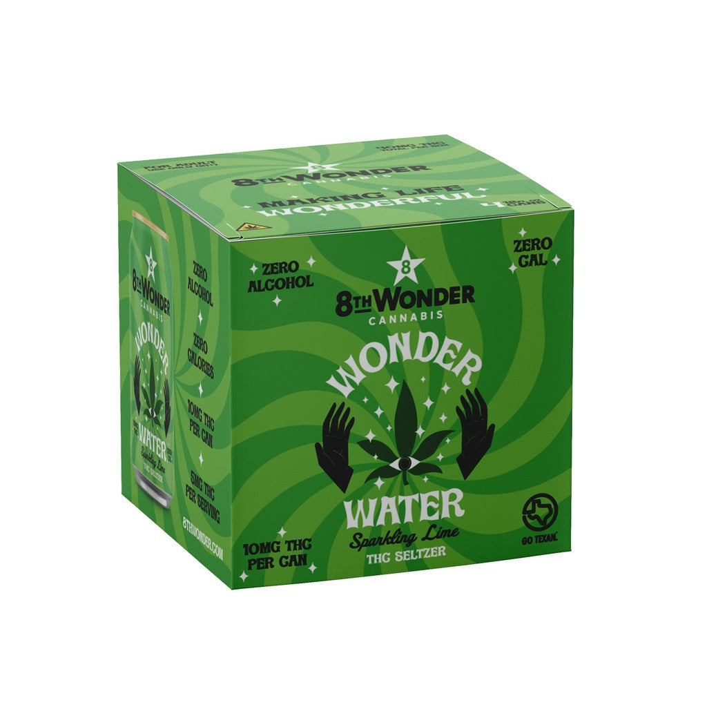 Wonder Water 10.0 mg Lime Seltzer - Case