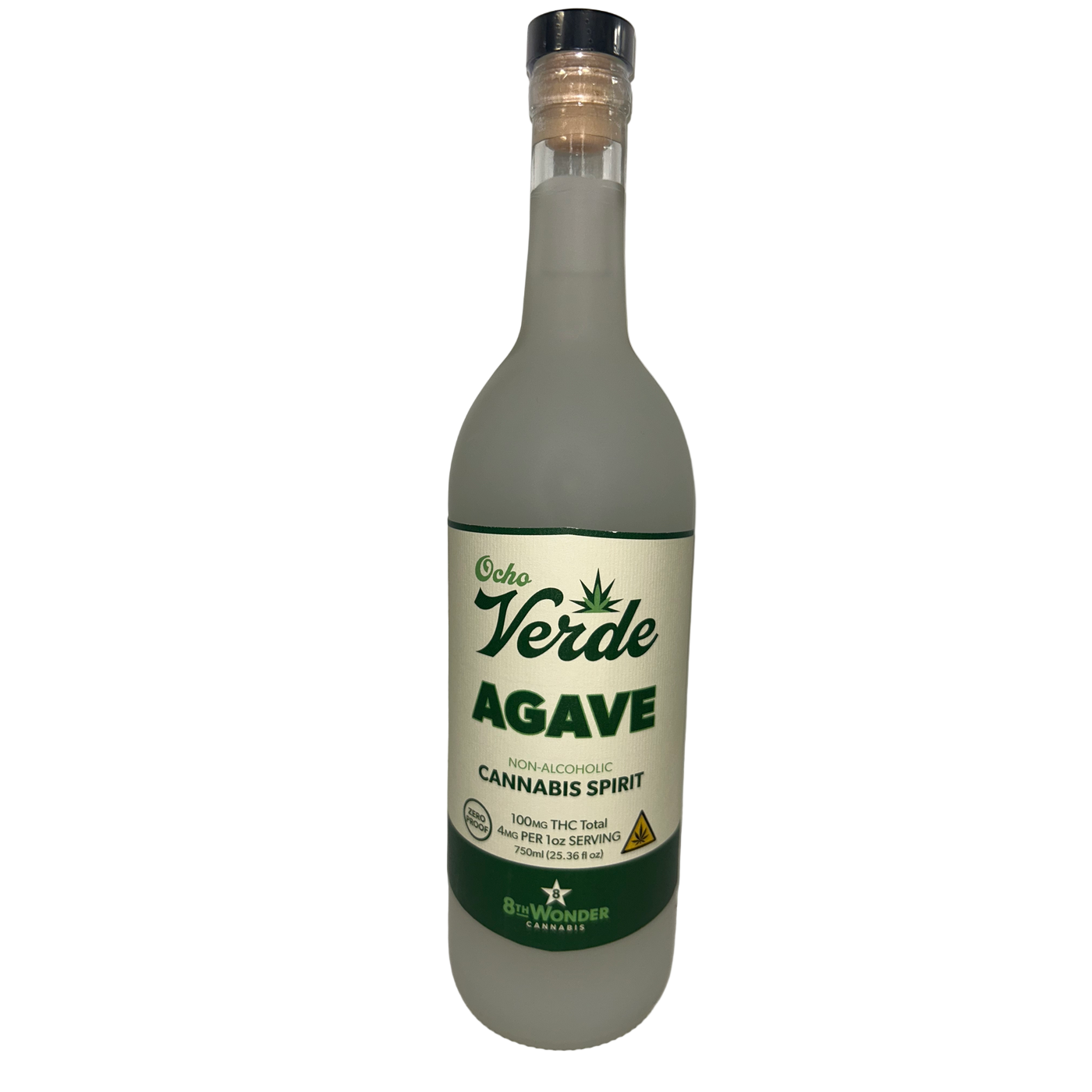 Ocho Verde Agave - Hemp Derived THC Cannabis Spirit (750mL)