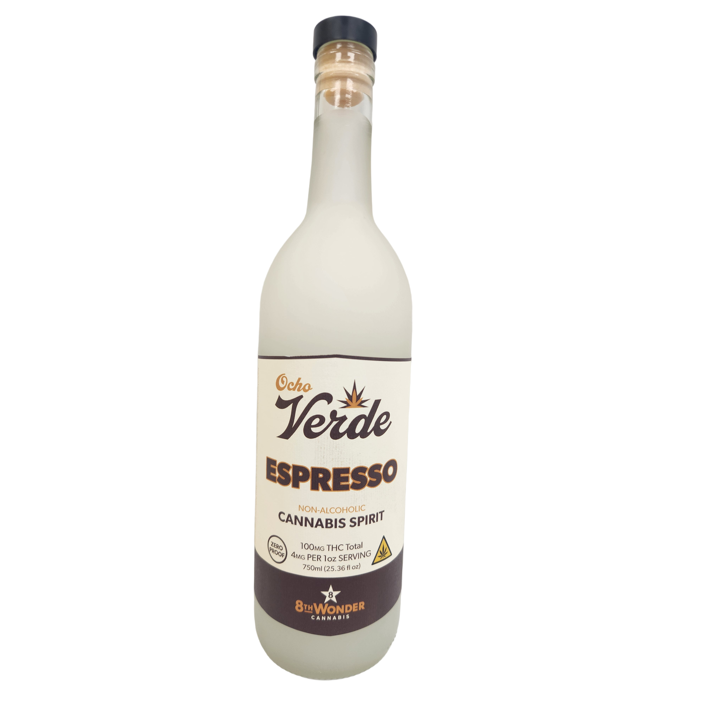 Ocho Verde Espresso – Hemp-Derived THC Cannabis Spirit (750mL)
