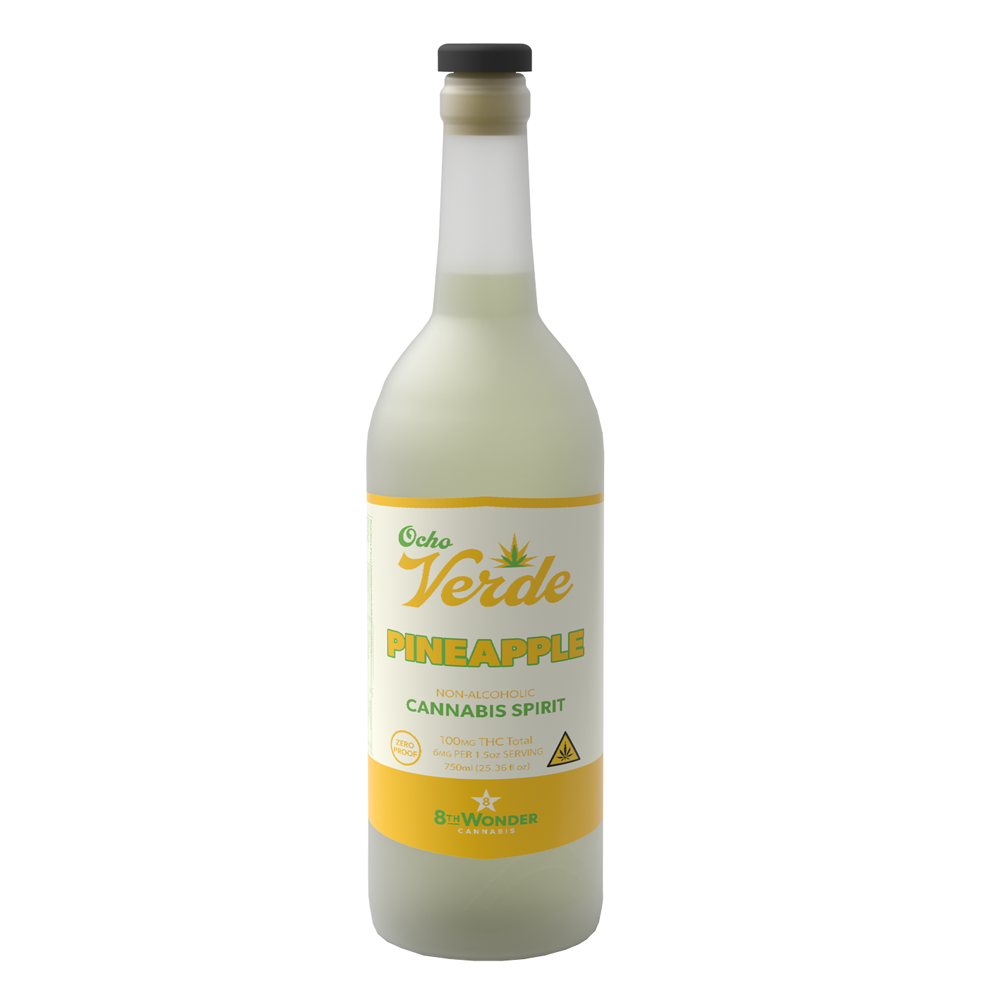 Ocho Verde Pineapple – Hemp-Derived THC Cannabis Spirit (750mL)