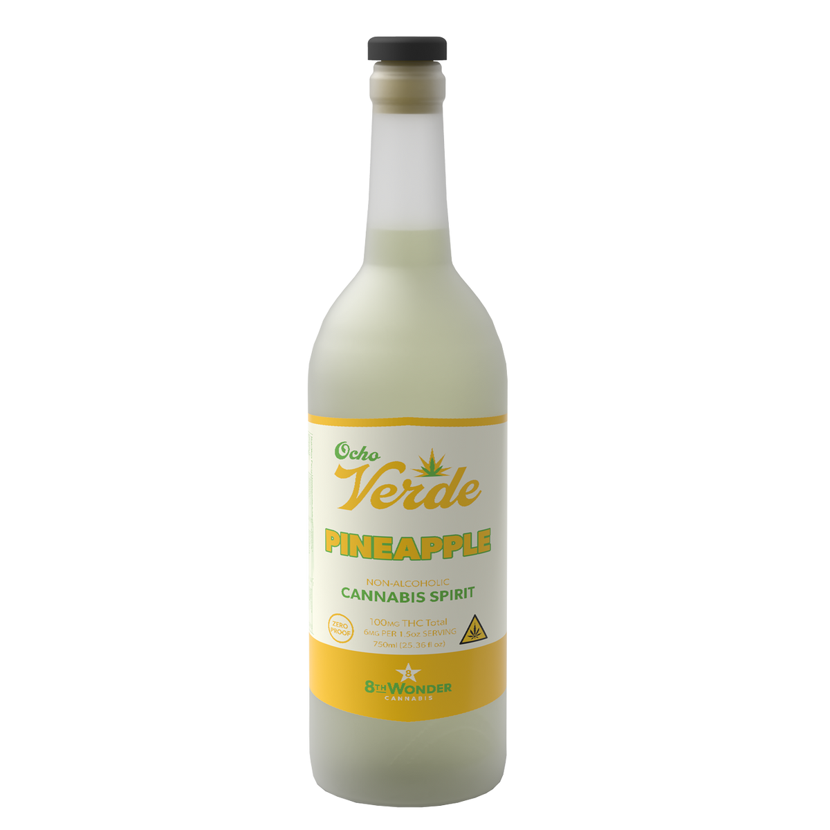 Ocho Verde Pineapple – Hemp-Derived THC Cannabis Spirit (750mL)