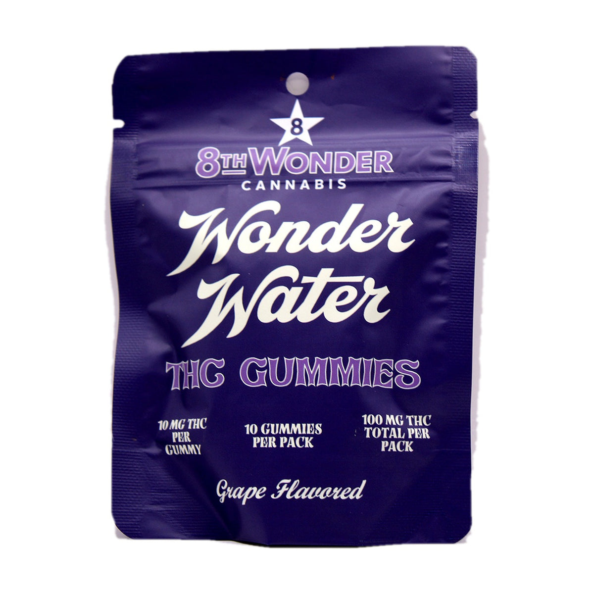 Wonder Water Grape THC Gummies - 10mg